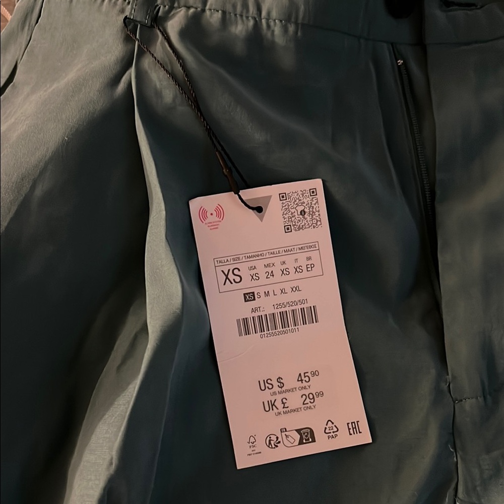 Zara Gray Dress Pants Smooth Fabric